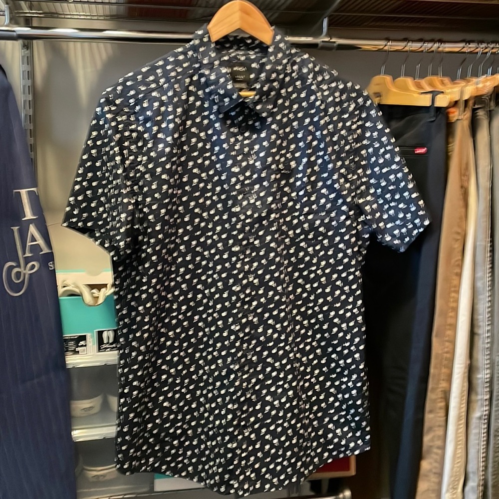 RVCA mens button down shirt